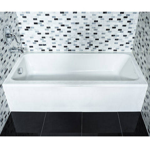 Evolution II 5 x 30 inch Integral Apron Bathtub Above Floor Rough with Left-hand Outlet